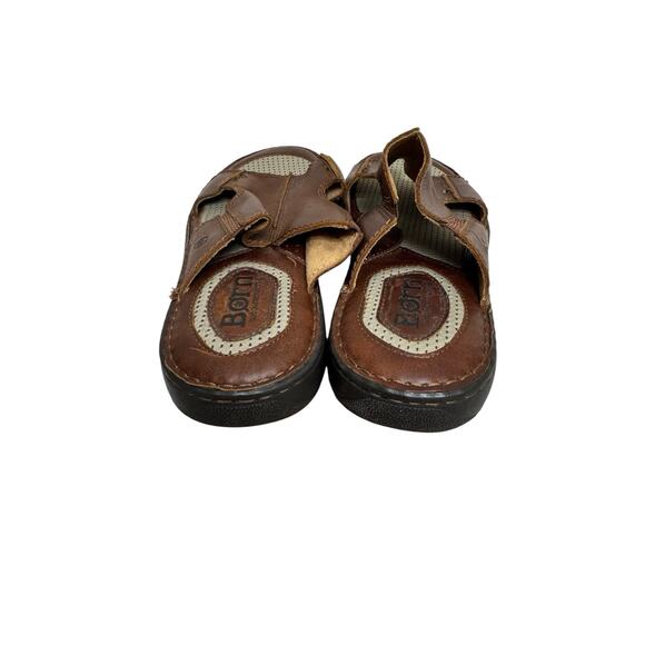 Born Crown Robert Men\'s 13 M Slide Sandals Brown Leather Slip-On Slide Casual main image 5